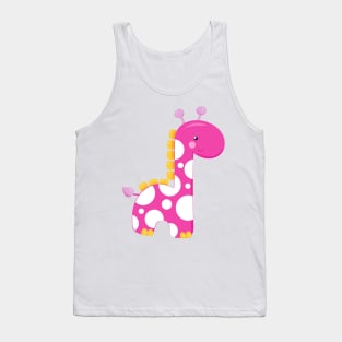Cute Giraffe, Baby Giraffe, Pink Giraffe, Animal Tank Top
